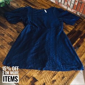 Navy blue lace dress